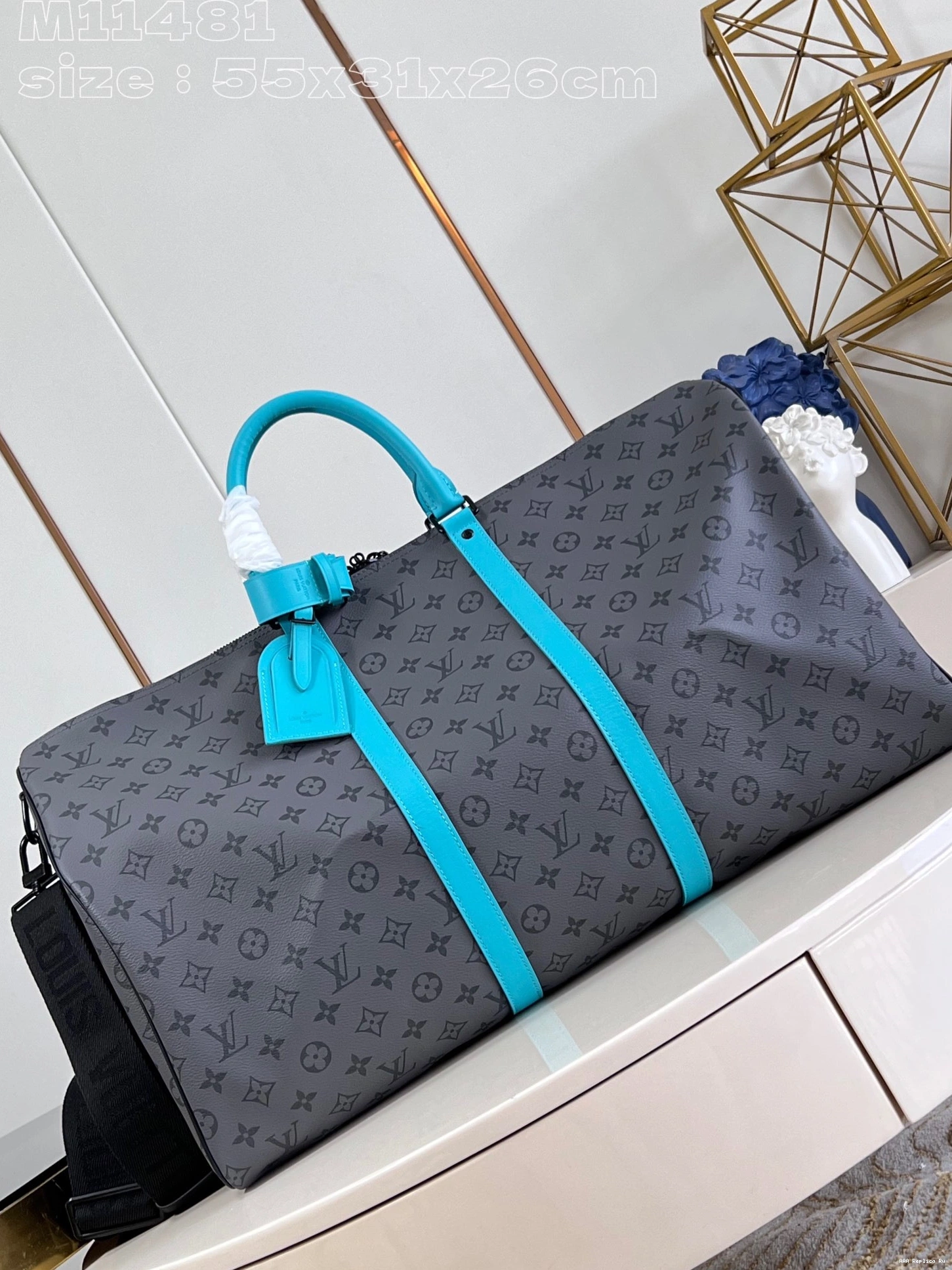 AAA Replica Ru VUITTON BANDOULIERE KEEPALL 55 LOUIS 0810